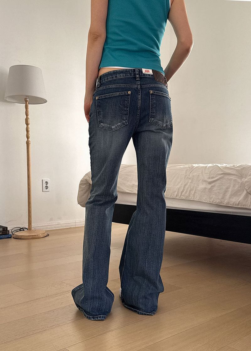 LOW BLUE BOOTS CUT DENIM (S-L)