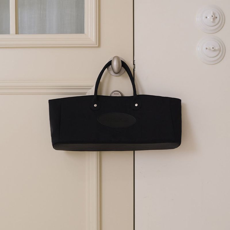 Black Nylon Tote Bag