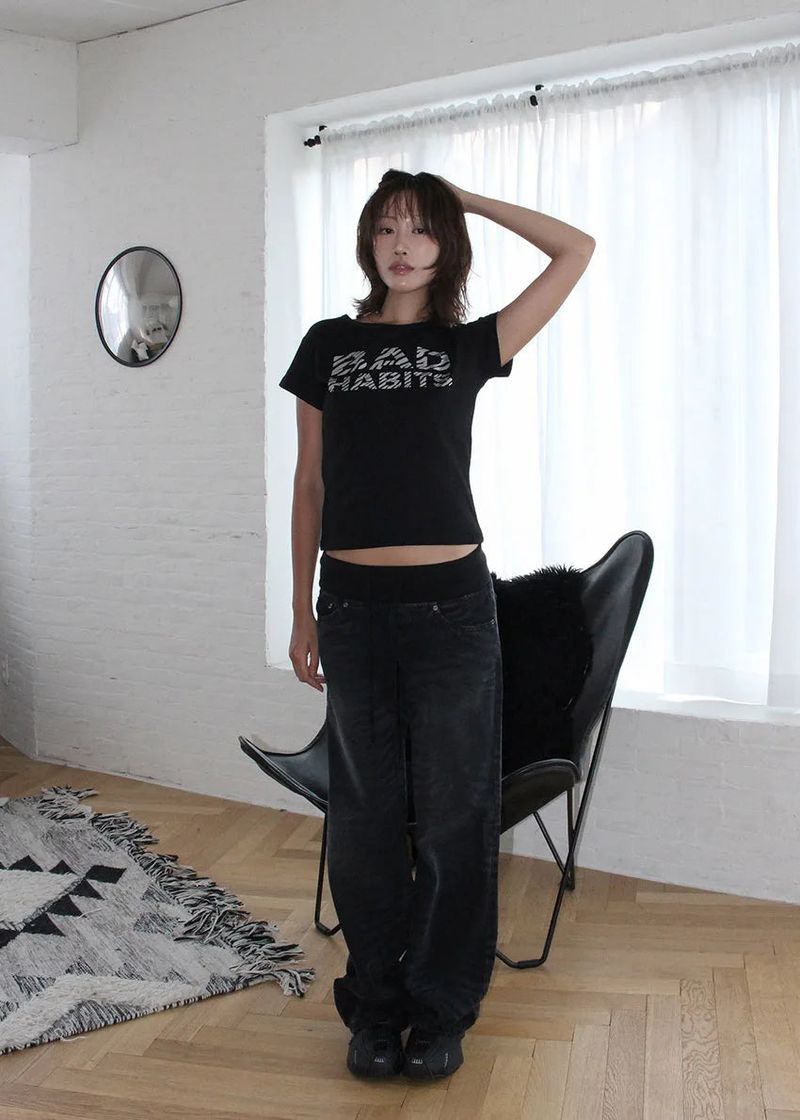 ZEBRA BLACK JEANS (S-L)