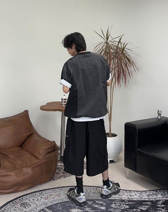 Lafes Zipper Cargo Bermuda Pants