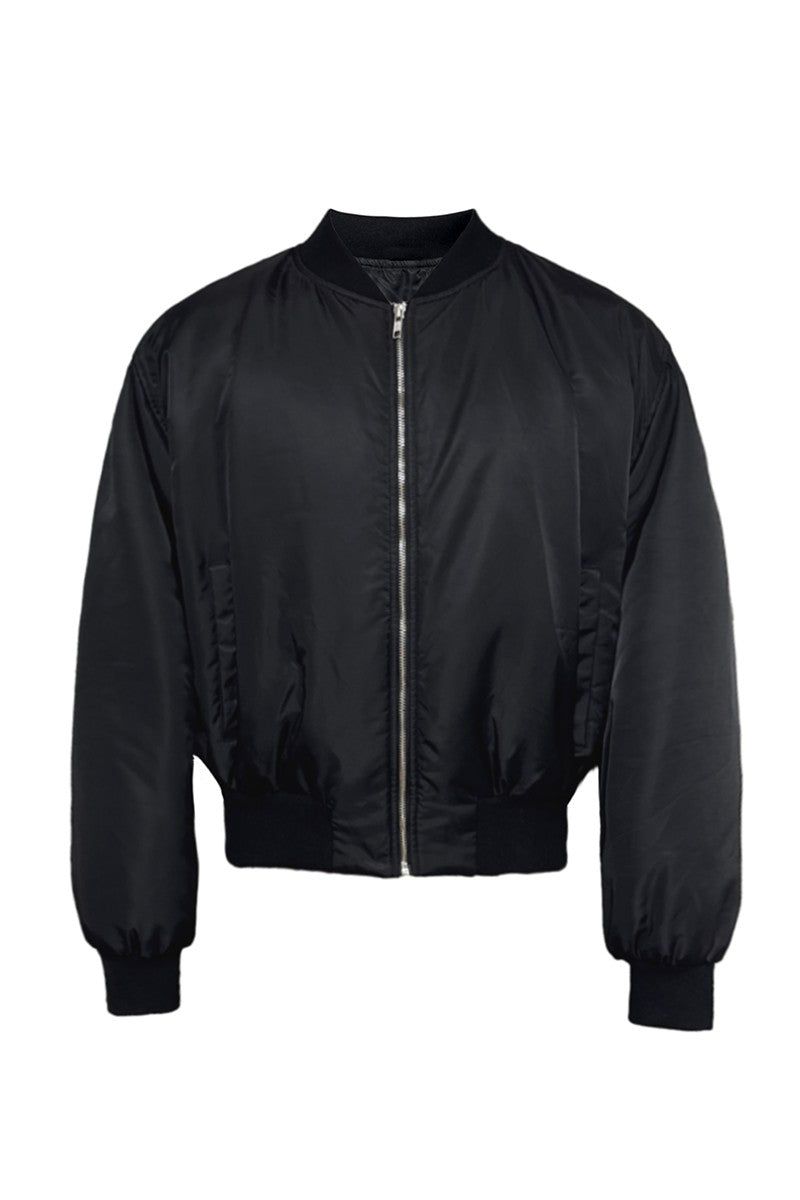 JCAESAR(ジュリウス・シーザー)の「Pleated Bomber Cotton Jacket(Jackets/Outerwear)」