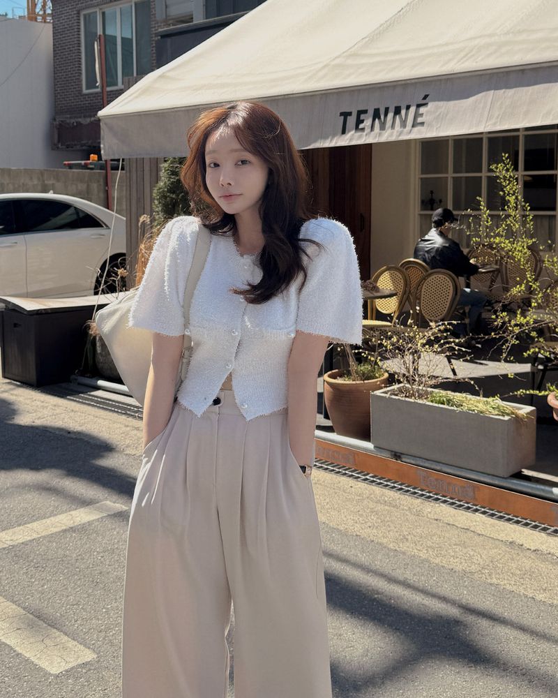 MAYBINS(メイビンス)の「Monde Short-Sleeved Knit Cardigan(Tops)」