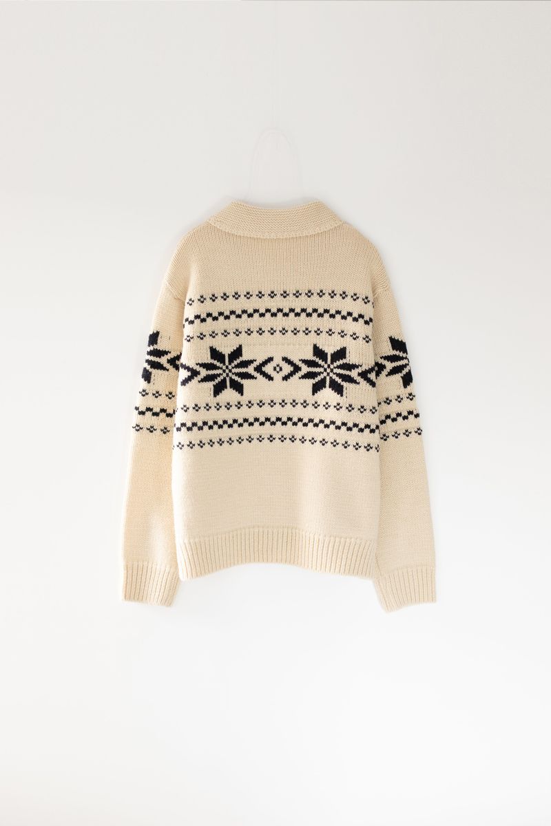 Snow cowichan cardigan (Ivory)