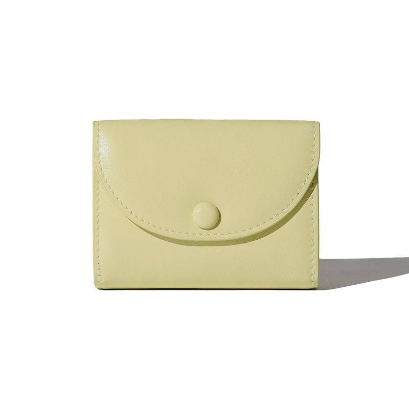 DOT TWO POCKET Coin & Card Wallets pale lemon