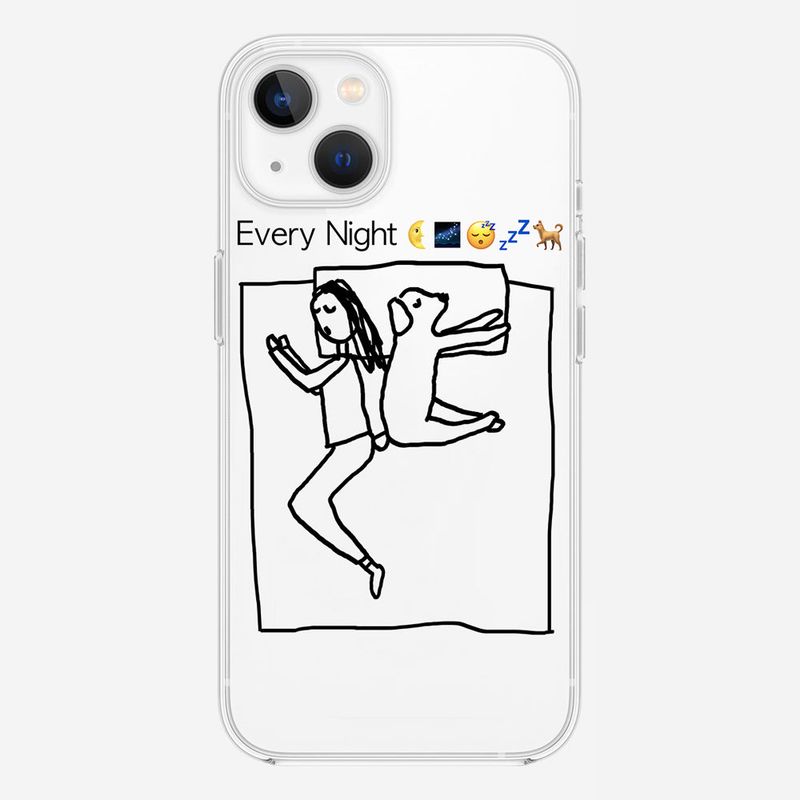 AFTERNOONLIVE(アフタヌーンライブ)の「Every Night Iphone Case (Black) Ver. Long Hair(Smartphone Accessories)」