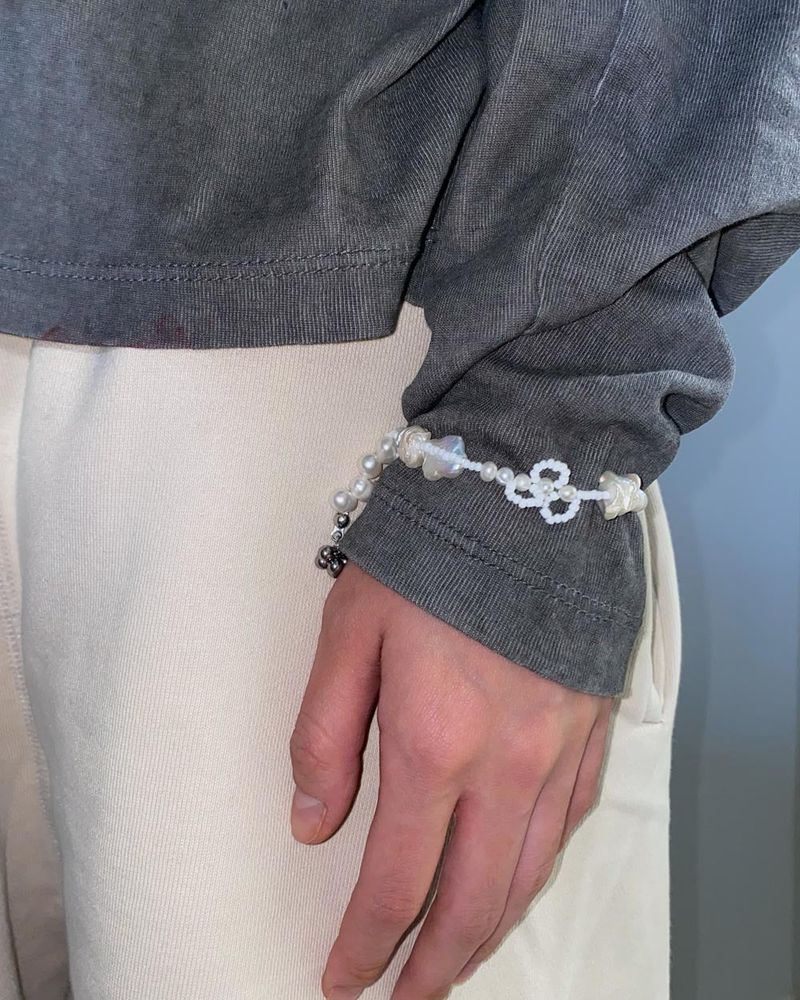 Blooming pearl bracelet
