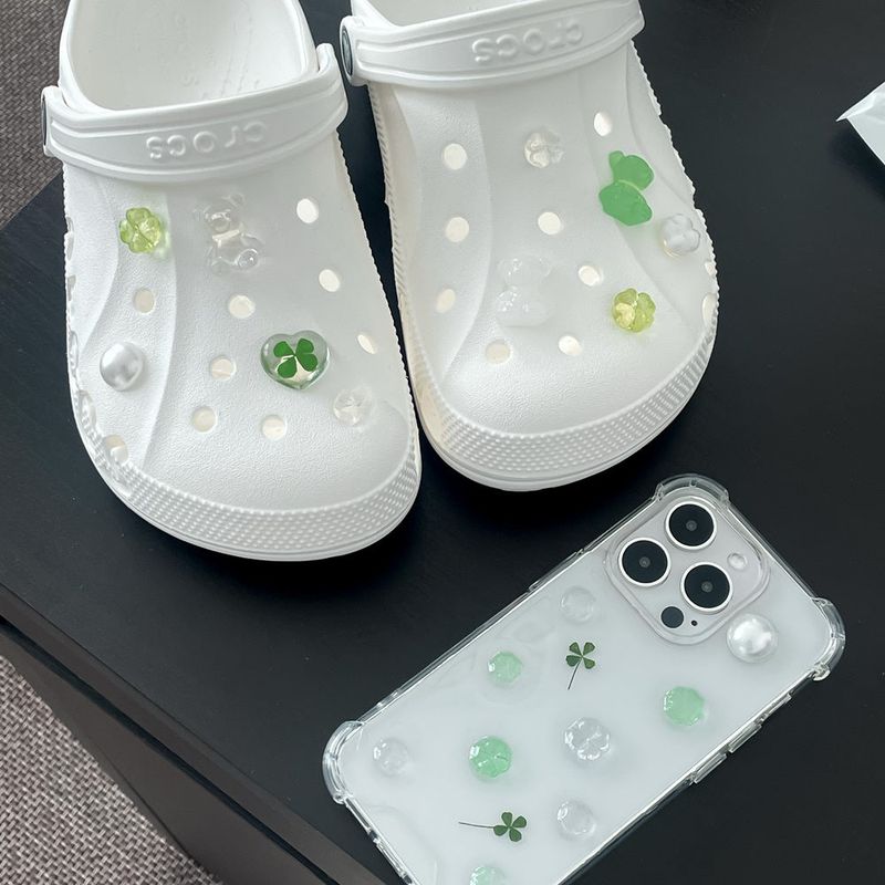[made]clover&clear ver resin shoes charm set 