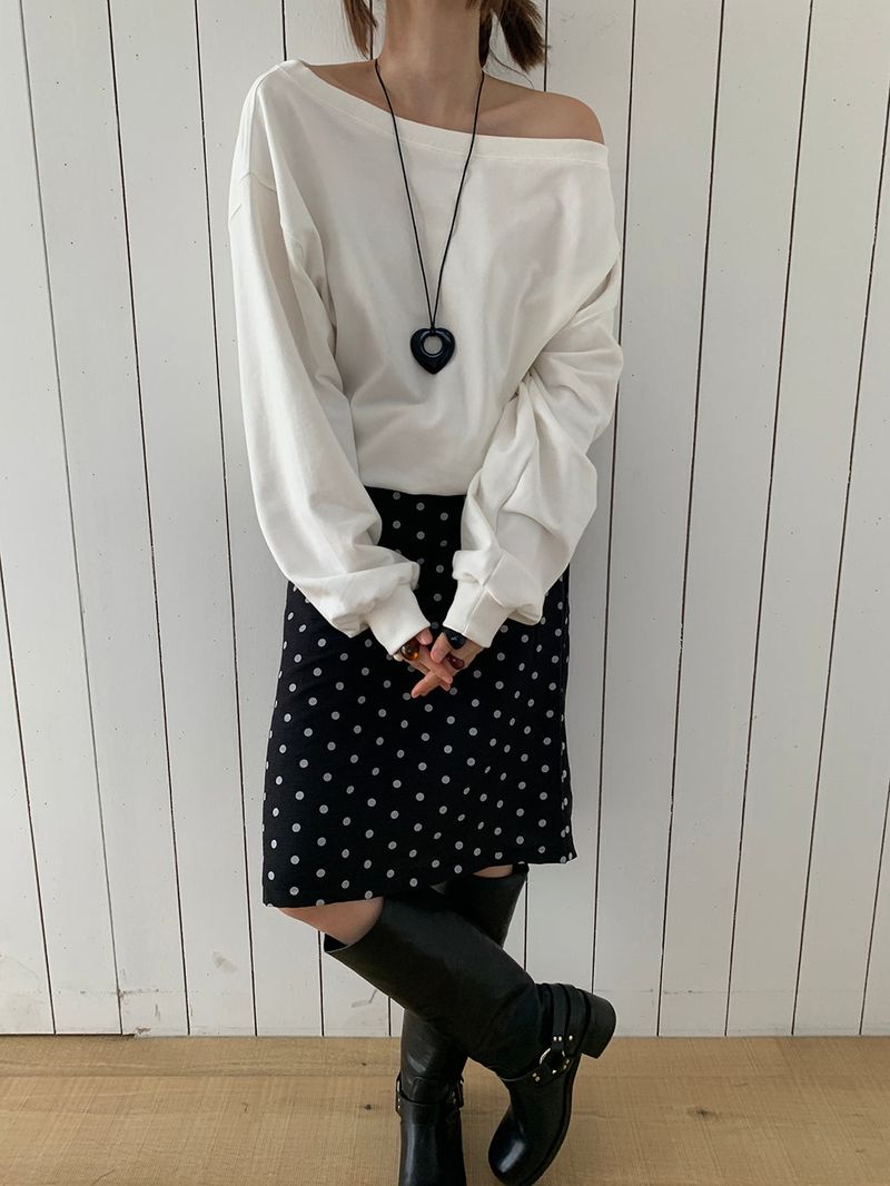 [MADE] Polyton Dot Skirt