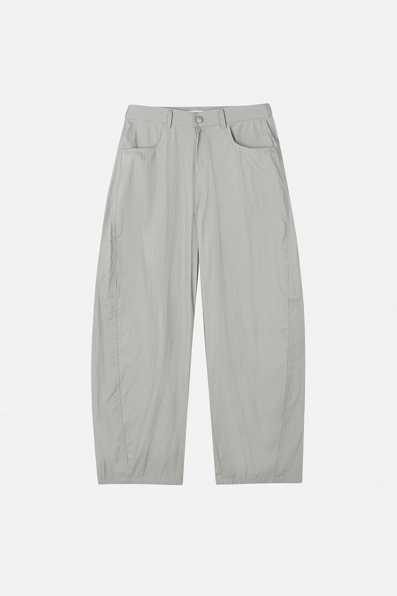 Brit light curved wide pants