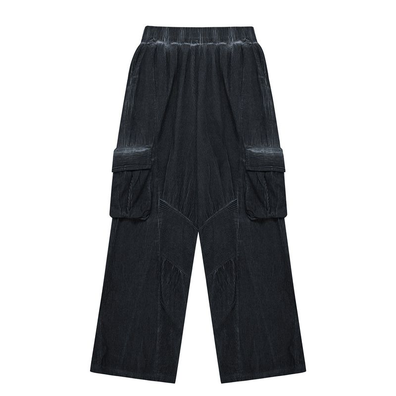 Sserpe(セルぺ)の「Dyeing Corduroy Cargo Banding Pants Dirty Black(Pants)」