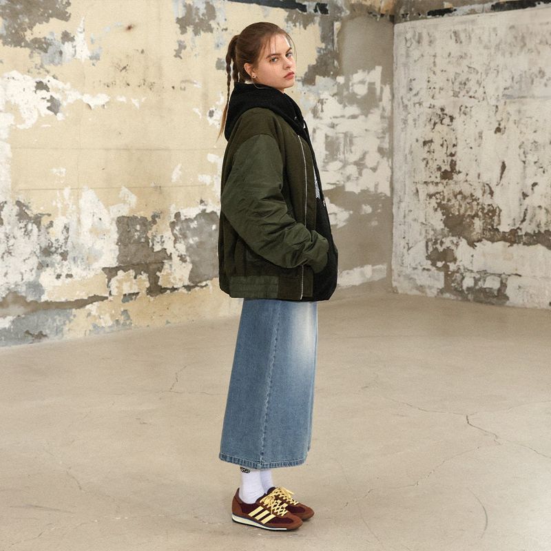 OVERSIZED FIT SHIRRING MA-1 JACKET