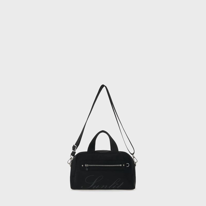 Lettering Cross Tote Bag (Black)