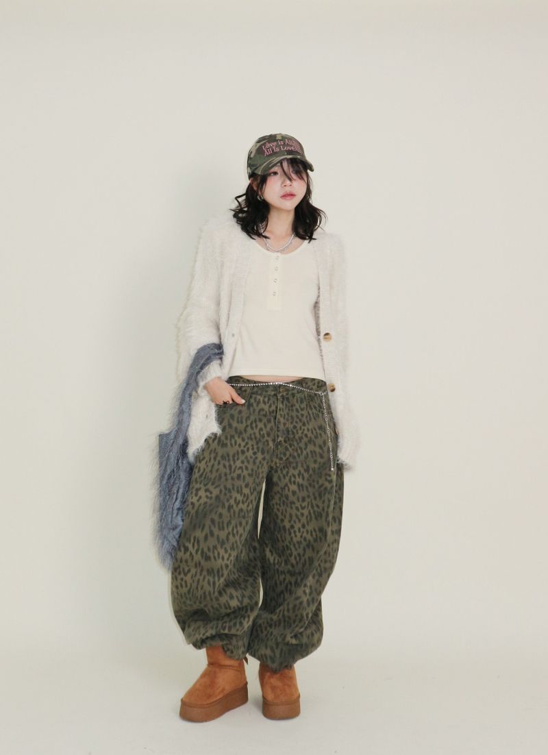Featheryan Rouge Long Angora Cardigan