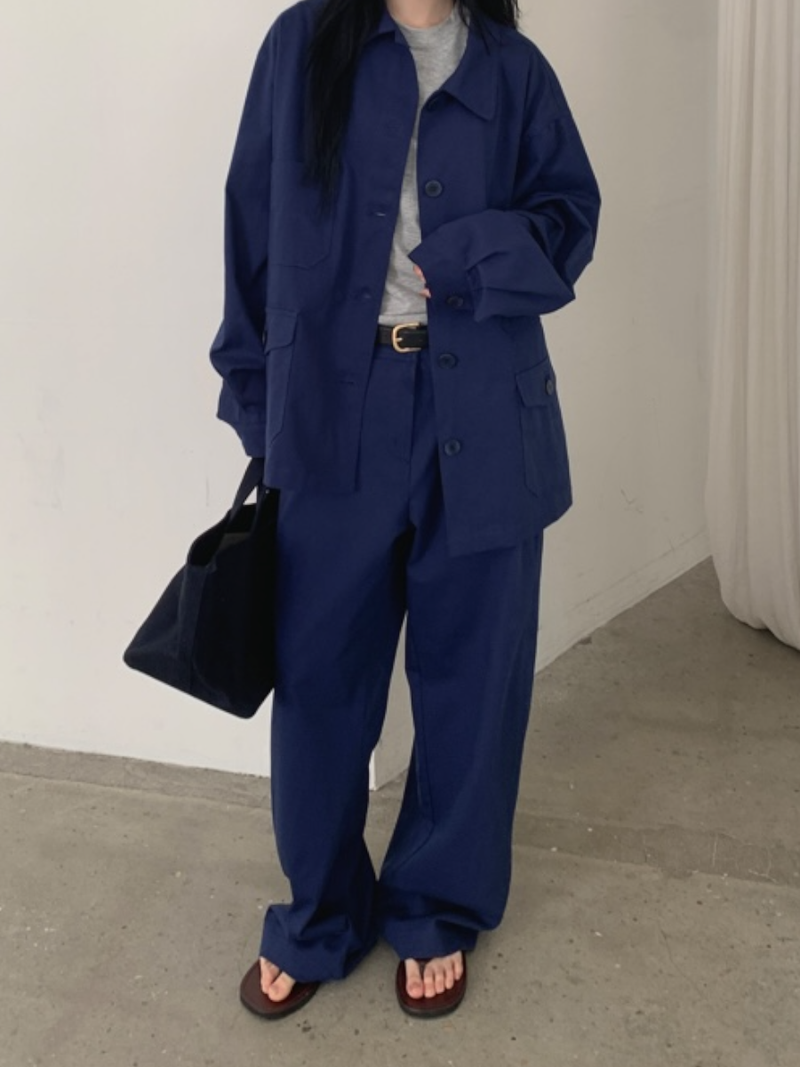 moss cotton pants