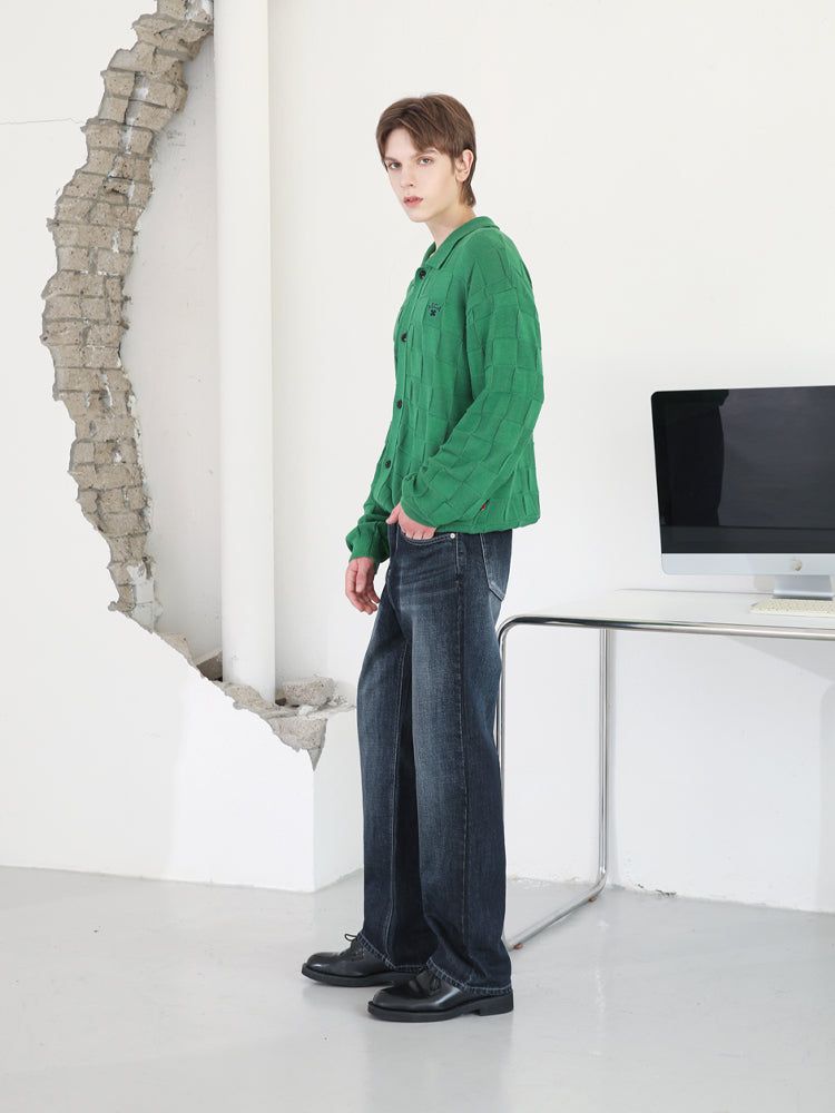 M193 DEEP WIDE DENIM PANTS