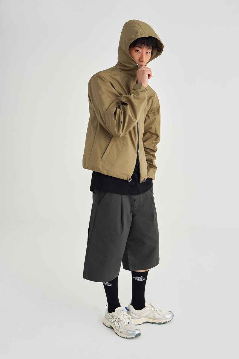 TWILL BERMUDA PANTS [DARK GRAY]