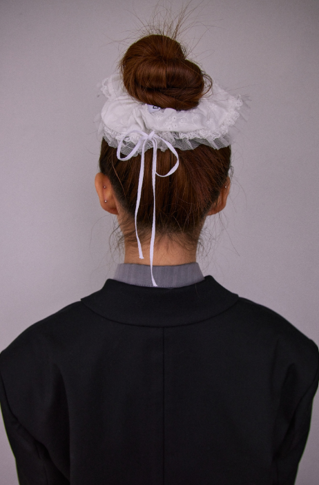 DEPC(デプク)の「RIBBON LACE SCRUNCHIE - WHITE(Hair Accessories)」