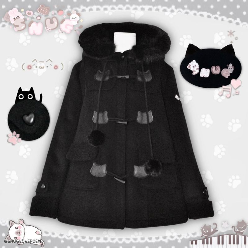 SNUG(スノグ)の「ディアハグコート ♡ クロネコキティ(ジャケット/アウター)」