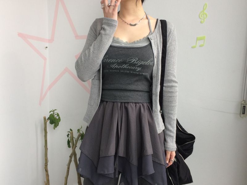chiffon layered skirt