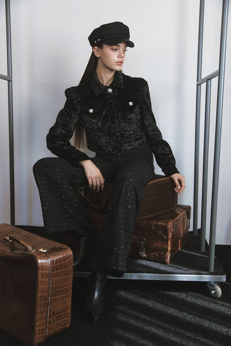 Velvet Jacket Black