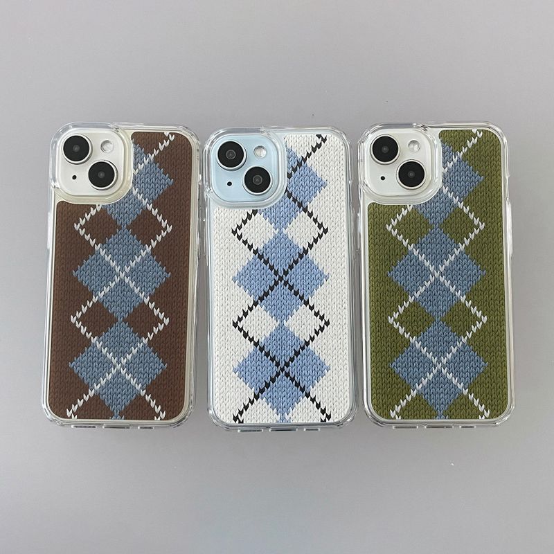 CLASSIC ARGYLE HARD JELL CASE_WHITE