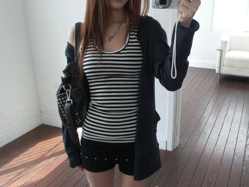 Stud folding shorts