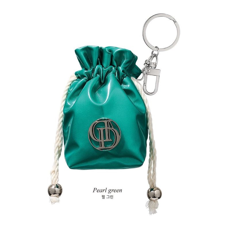 TINY STRING POUCH KEYRING