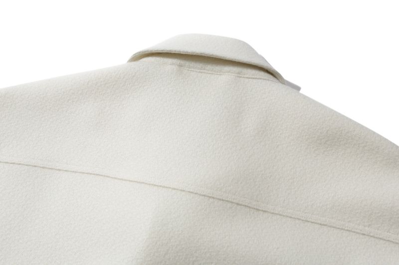CLASSIC CROPPED SHIRT JACKET (ecru)