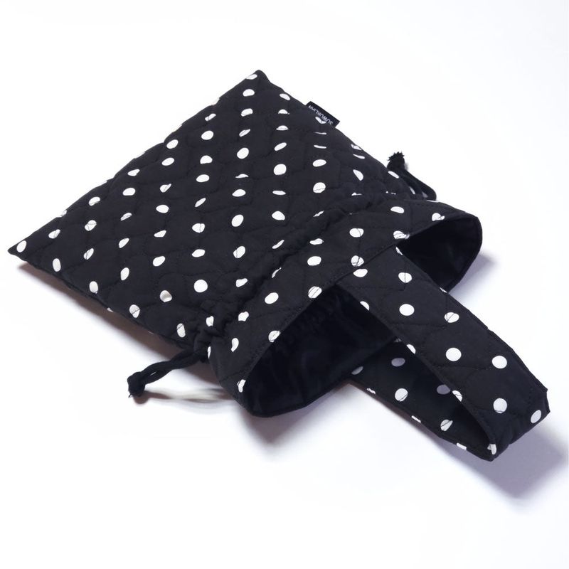 One Handle String Bag_Dot Black