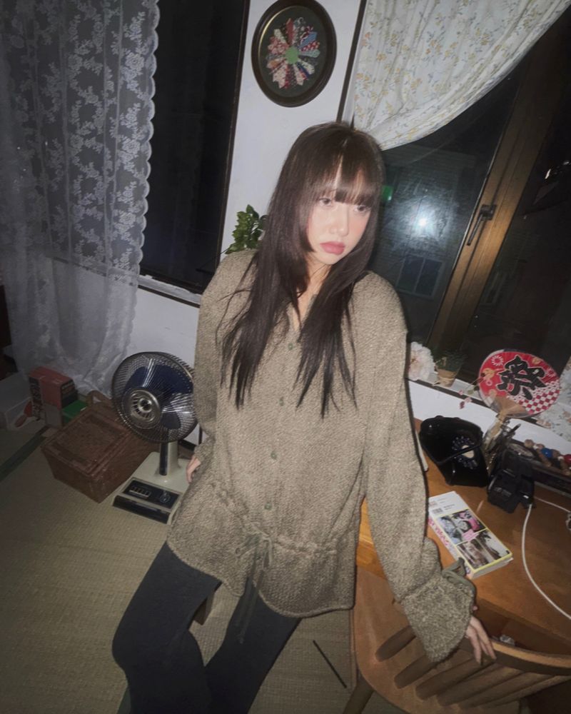 (2color)ソフトブラッシュブーツカットニットパンツ