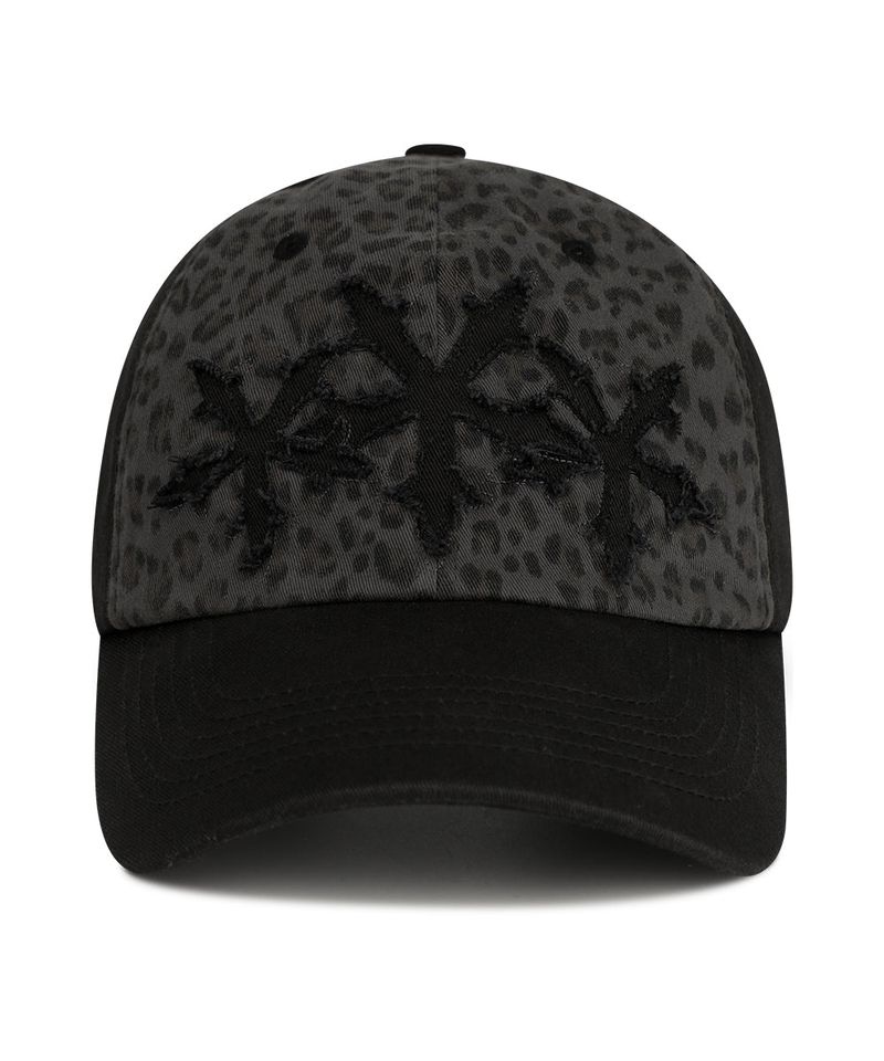 LEOPARD CROSS STAR CAP