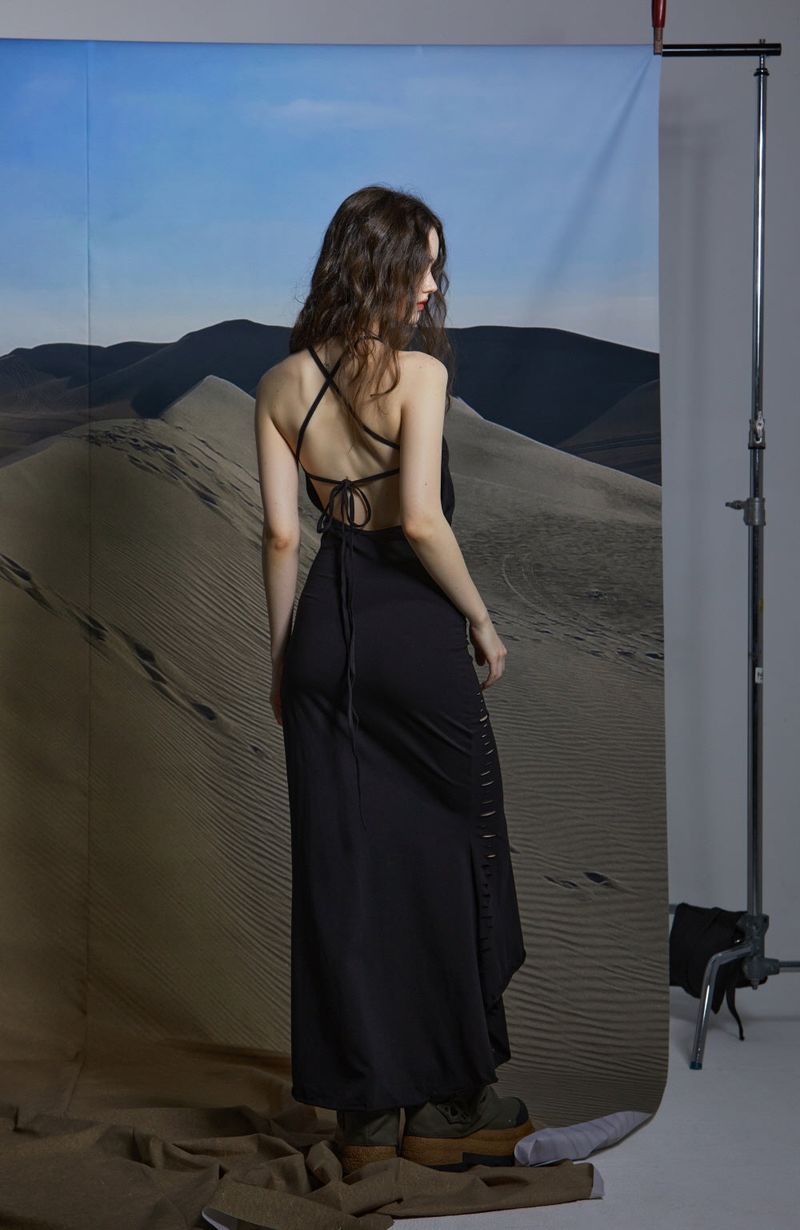 SLIT LONG ONEPIECE