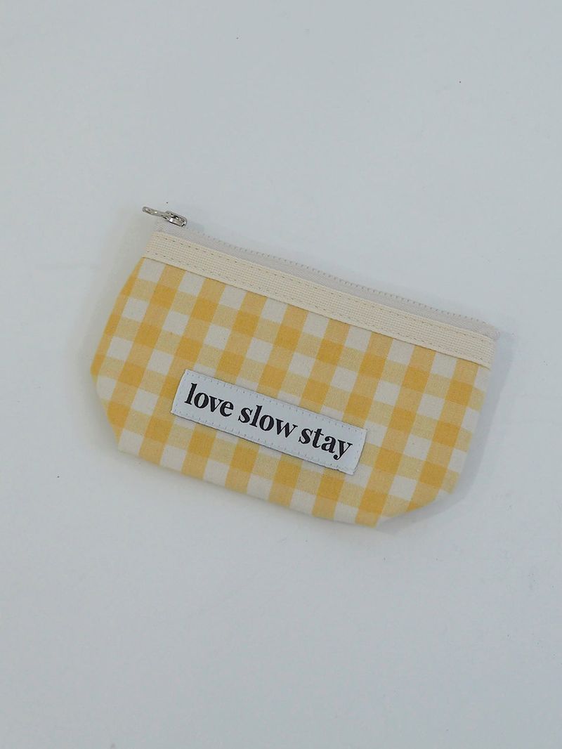 lss basic pouch (S size) _check yellow
