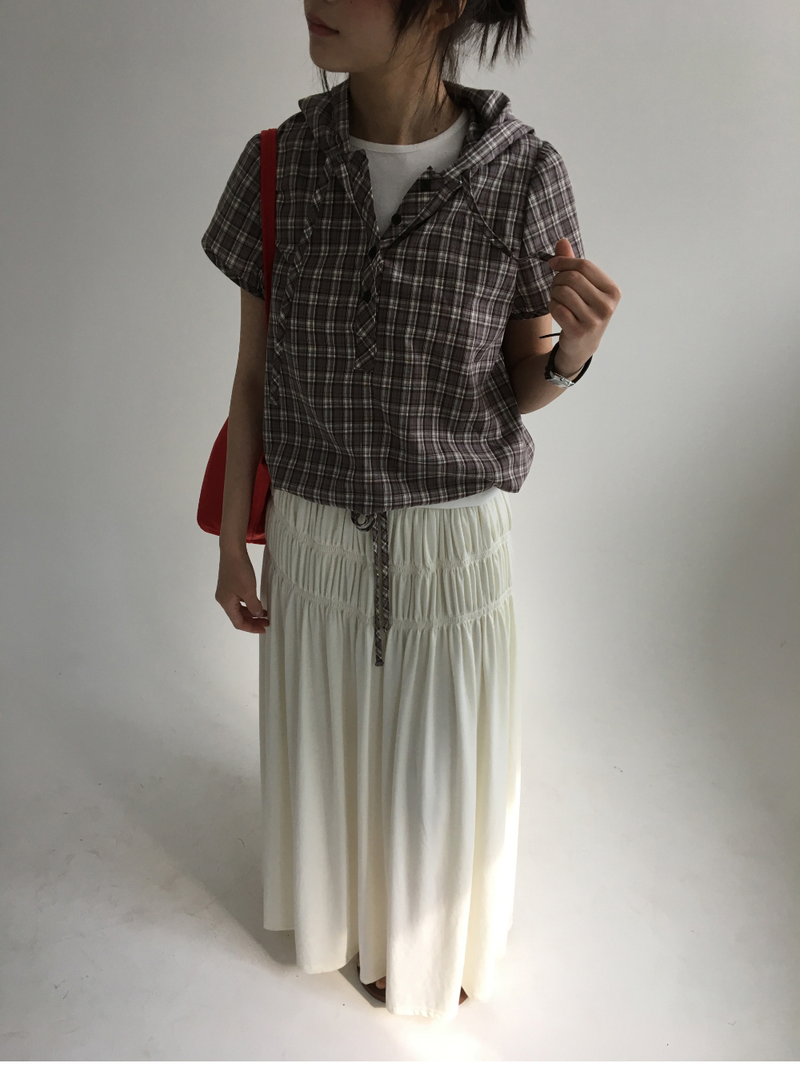 Sor Shirred Long Skirt (4color)