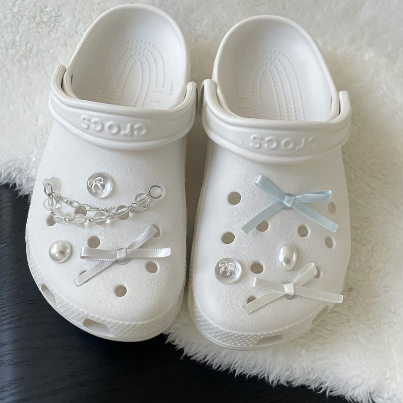 [made]glossy ribbon ver resin shoes charm set 