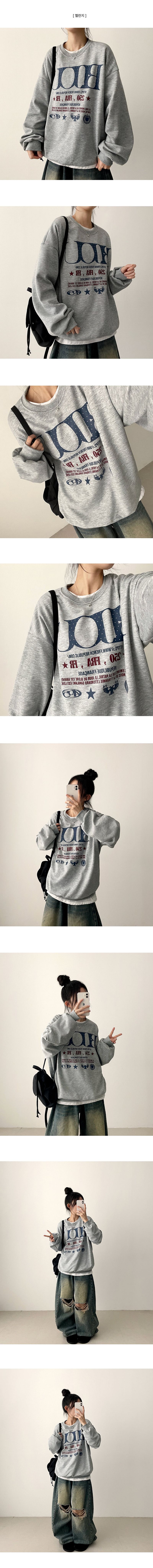 Rodit dot lettering sweatshirt