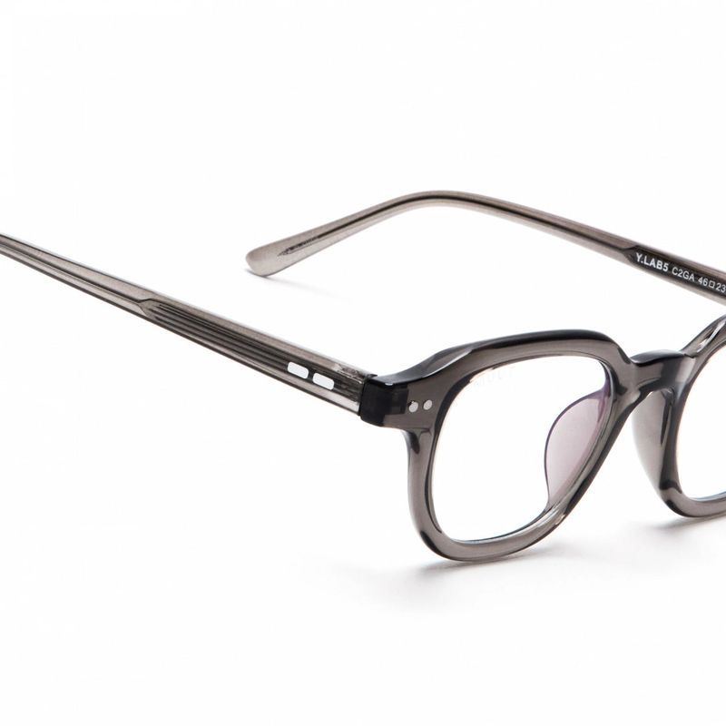 Horn-Trimmed Transparent Glasses Y.LAB 05 C02