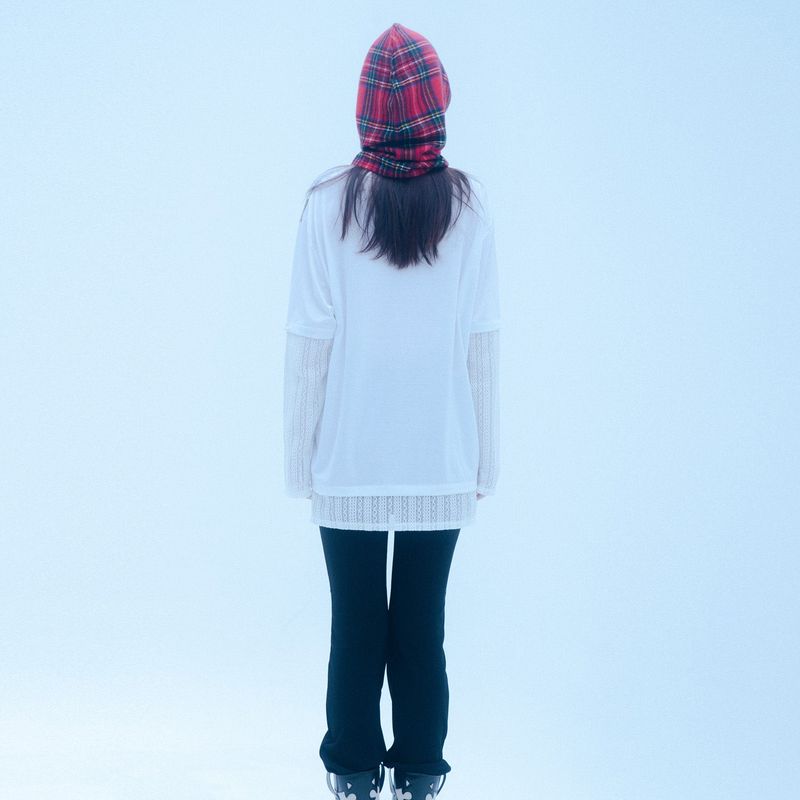 1 5 pistol check balaclava - RED