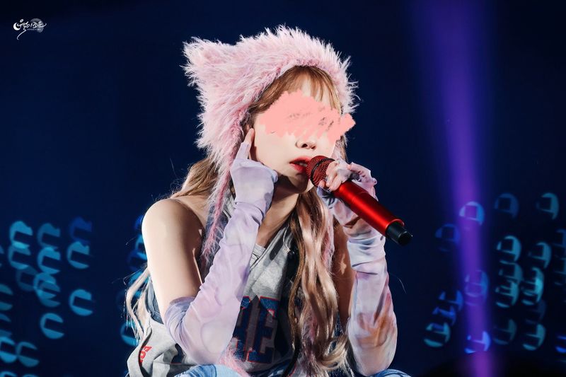 Strawberry Shortcake Colored Mohair Handmade Fluffy Cat Ear Hat