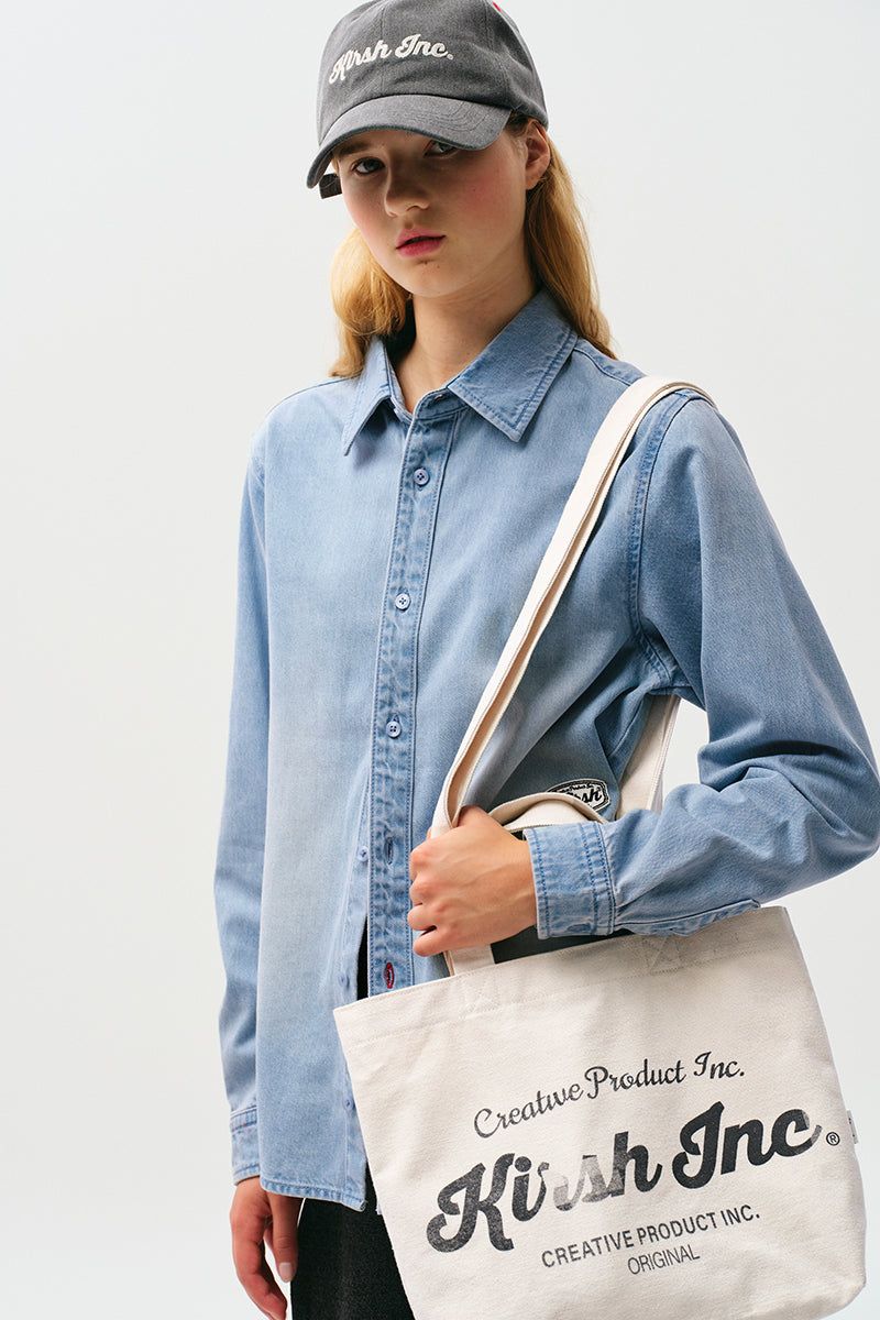 KIRSH（キルシー）の「UNI WORDING LOGO ECO BAG [IVORY]（Bags）」