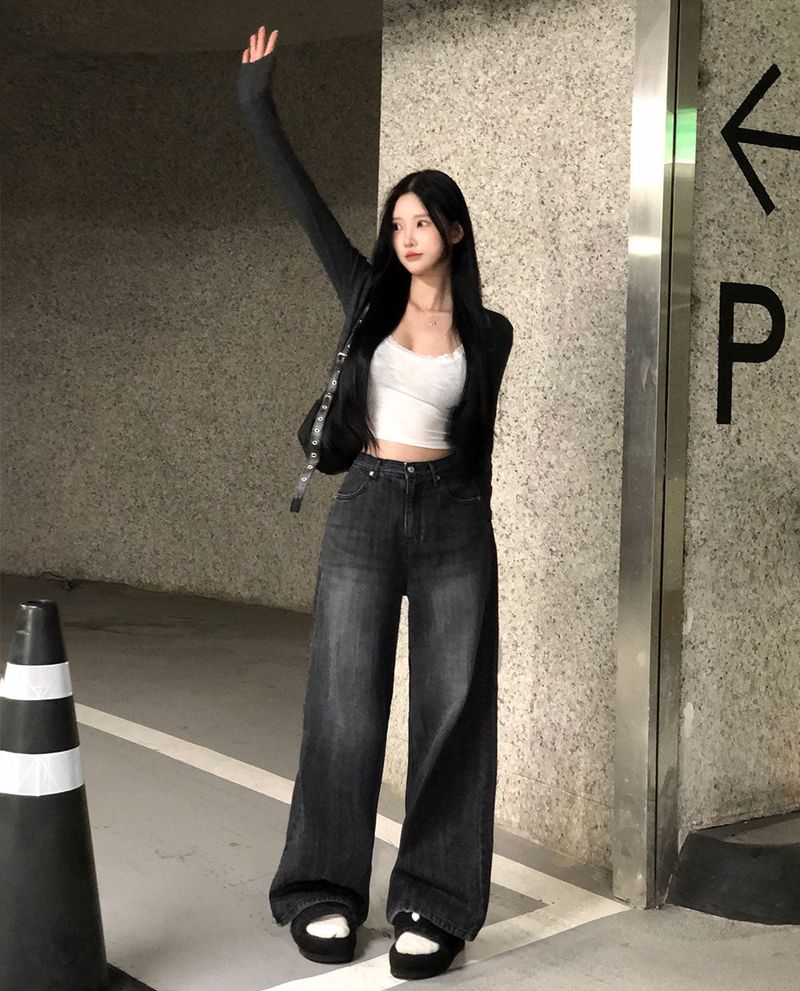 [BELLIDE MADE] Fall-in Wide Denim Pants