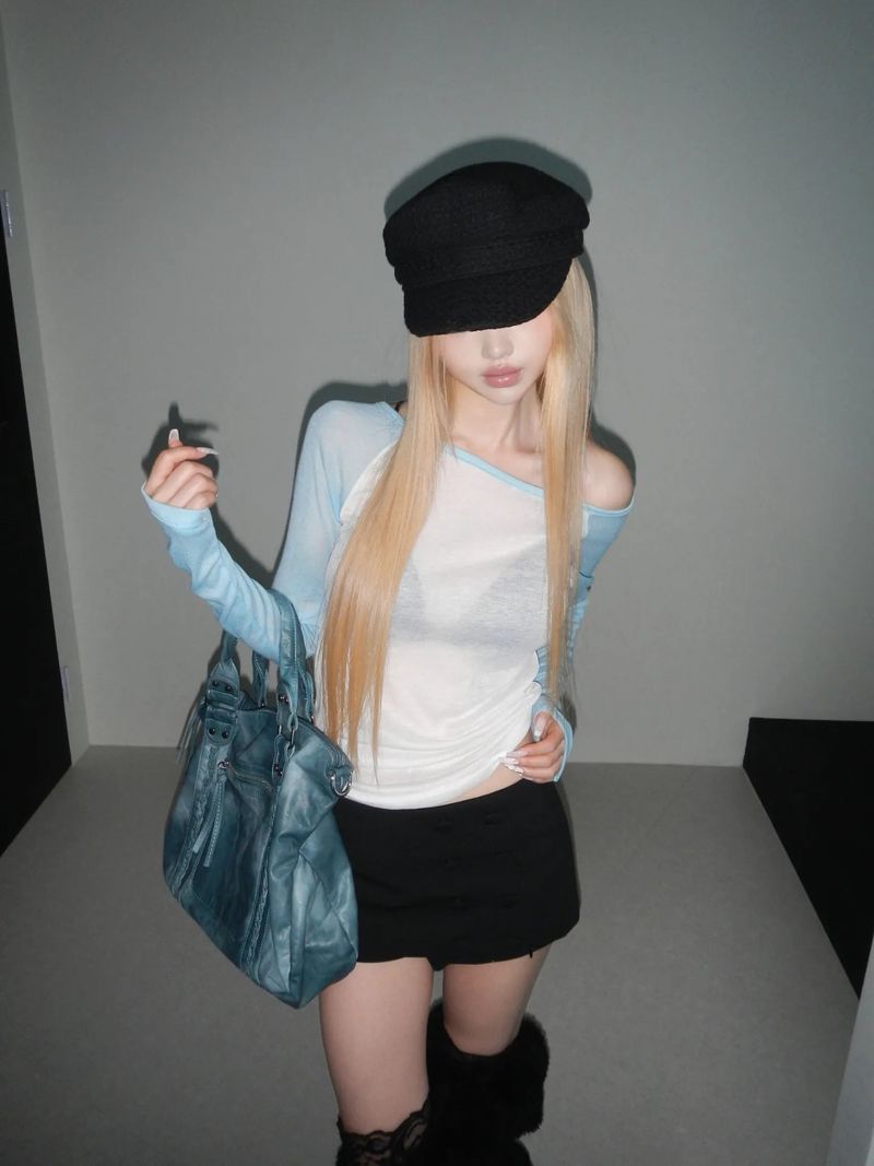 THEAIRTOWN（ザエアータウン）の「raglan off loose tee(5 color)（Tops）」