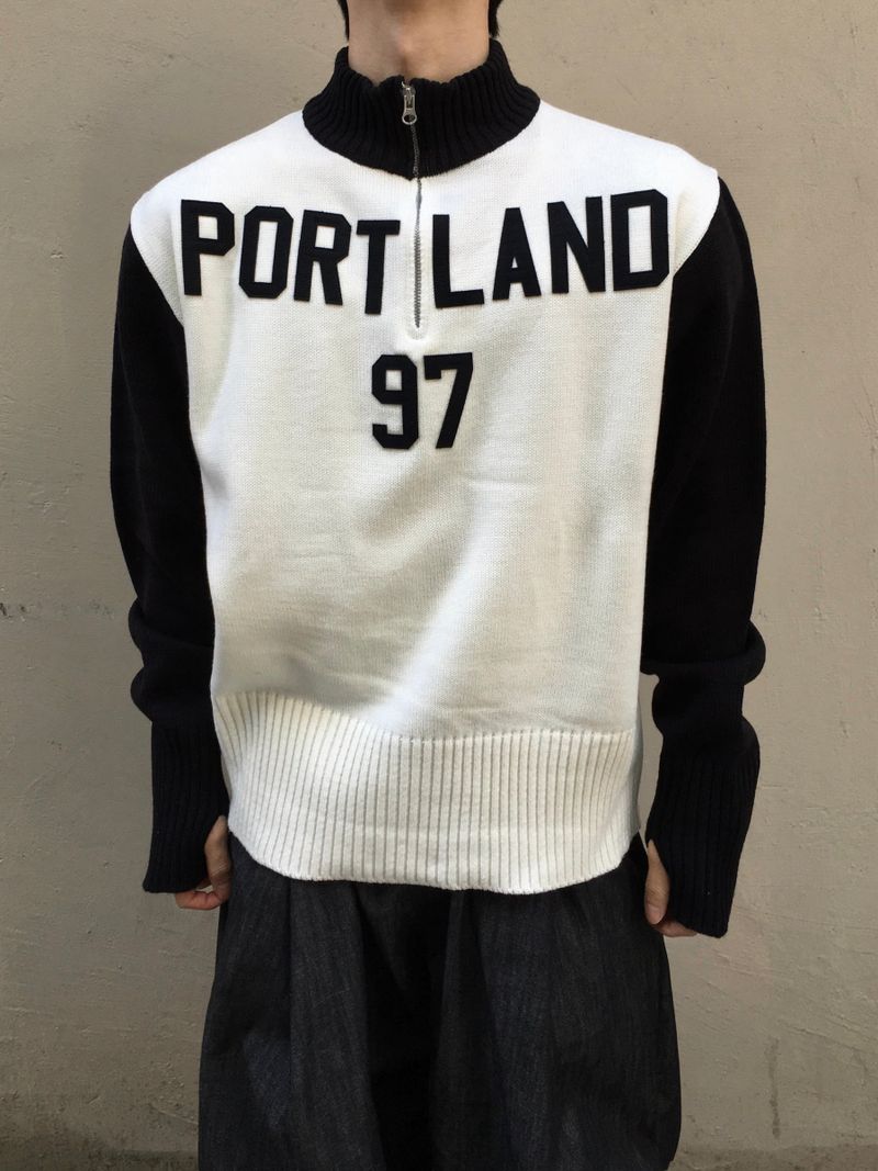 Portland 97 Color Block Knit Zip-Up 2C