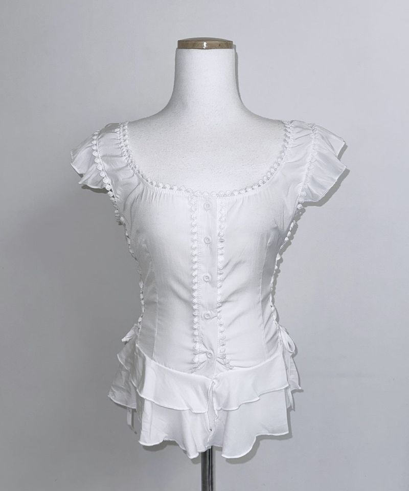 Bless Frill Blouse (2colors)