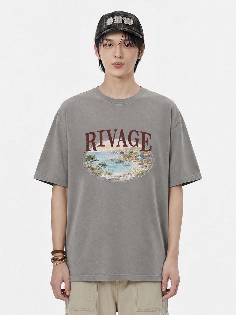 rivage pigment-dyed short-sleeve t-shirt (3color)