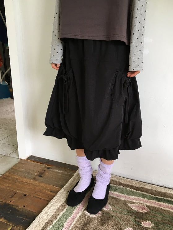 Laris Banding See-Through Knee Socks