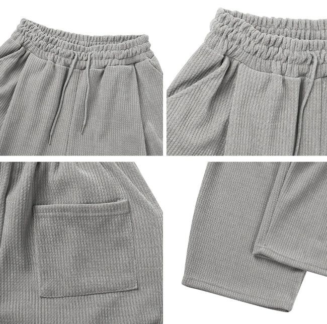 Tice Texture Pintuck Banding Pants