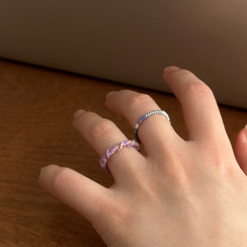 [CCNMADE] LETTER RING 2 (NAVY)