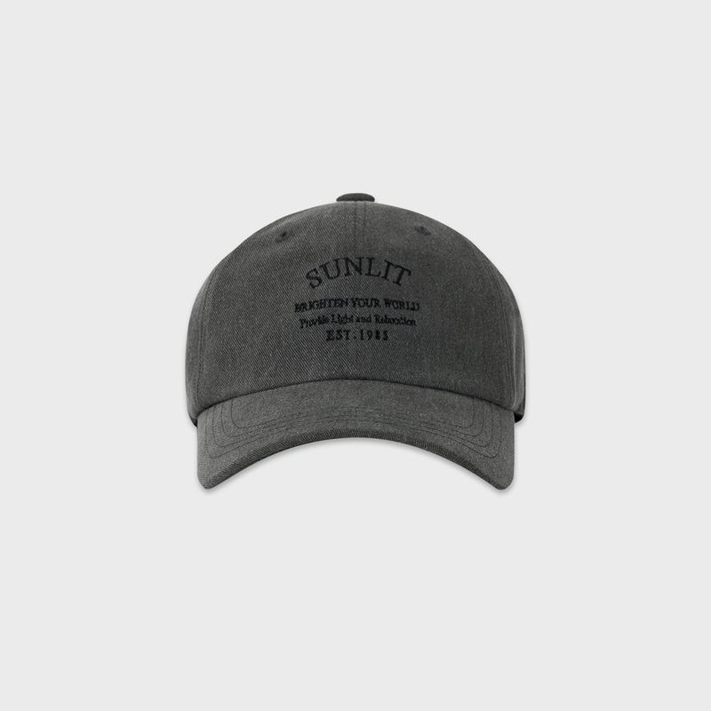 HERITAGE LOGO PIGMENT BALL CAP (CHARCOAL)