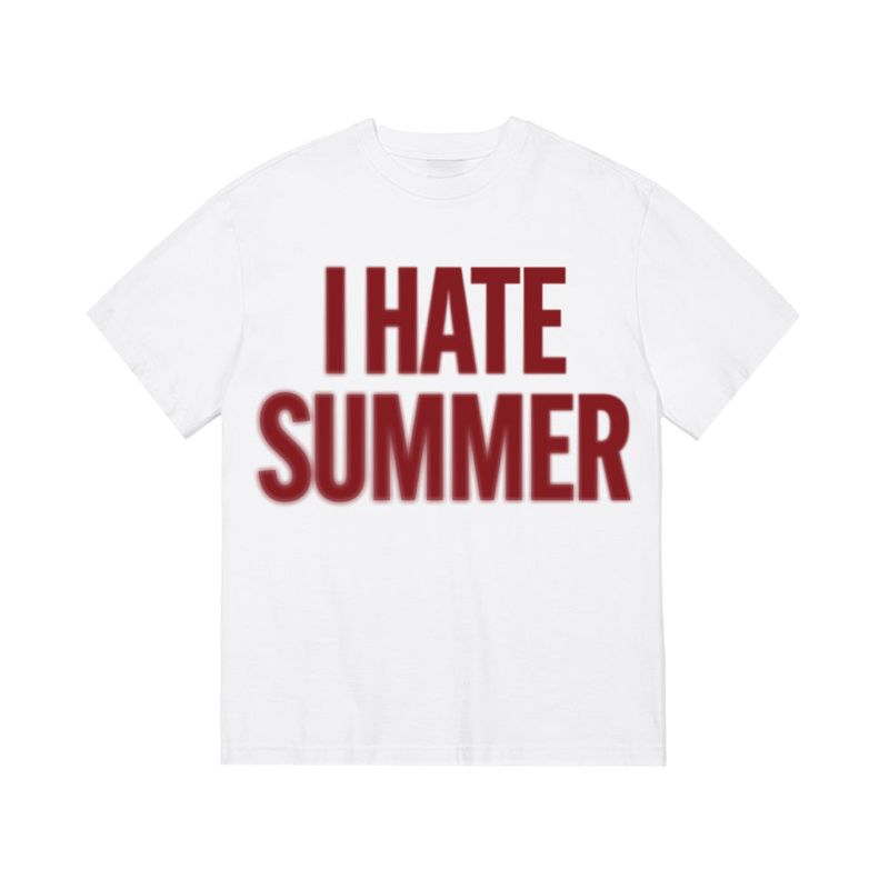 TOM'S BIRTHDAY（トムズバースデー）の「I HATE SUMMER Blur T-shirts RED（Tops）」